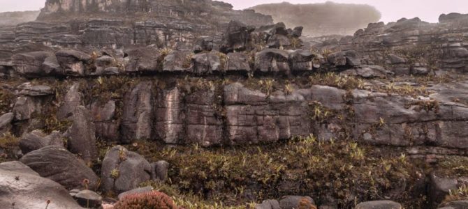 Descida do Monte Roraima (acampamento do Rio Tek)