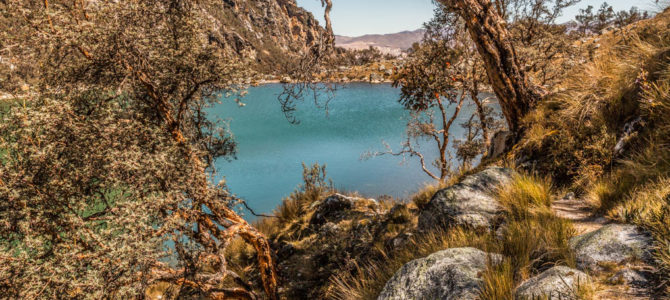 Laguna Uruscocha na Cordilheira Branca, Peru